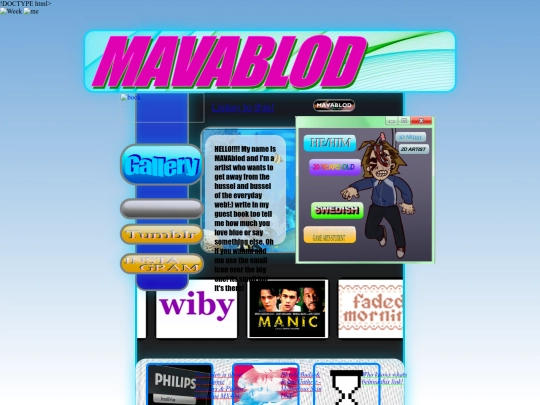 Frontpage screenshot