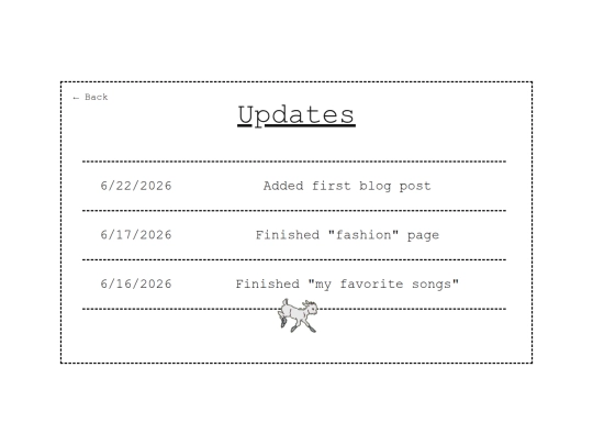 Updates screenshot