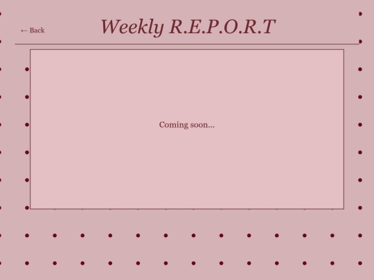 Weeklyreport screenshot