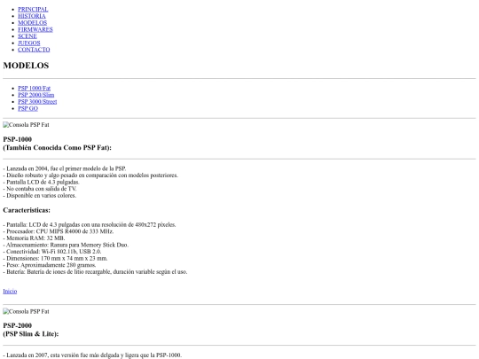 pspplanet/modelos screenshot