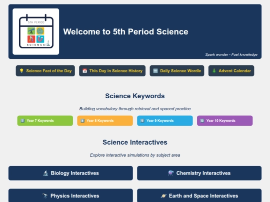 Homepage screenshot