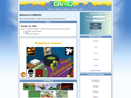 Homepage screenshot