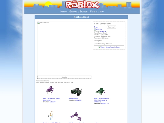 asset page screenshot