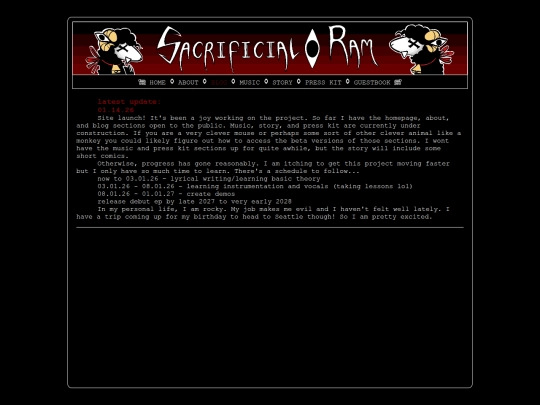 blog screenshot