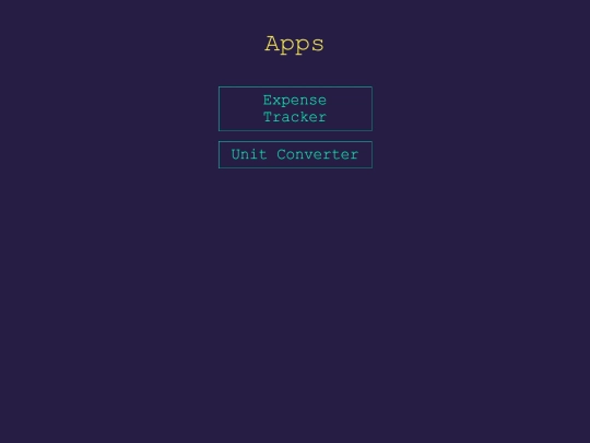 apps screenshot