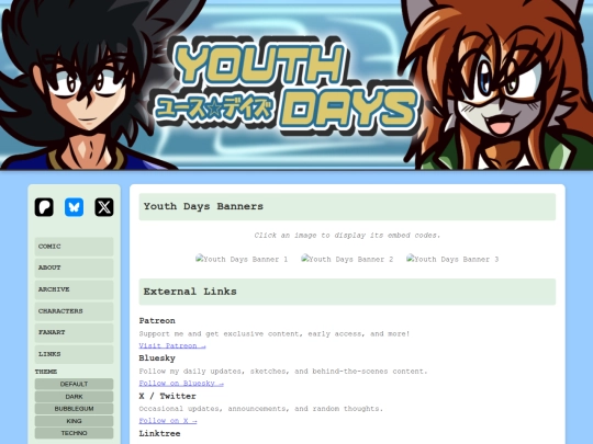links screenshot