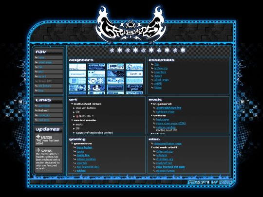 links screenshot