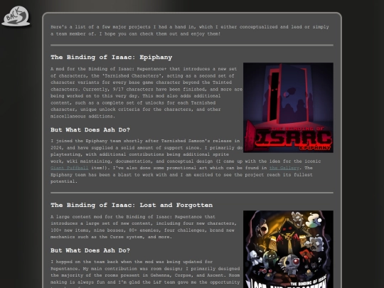 projects screenshot