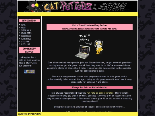 tutorials/troubleshooting screenshot