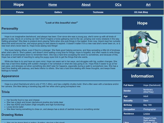 OCs/Hope screenshot
