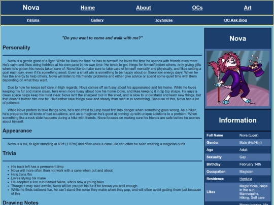 OCs/Nova screenshot