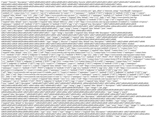 wp-json screenshot