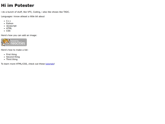 index screenshot