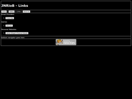links screenshot