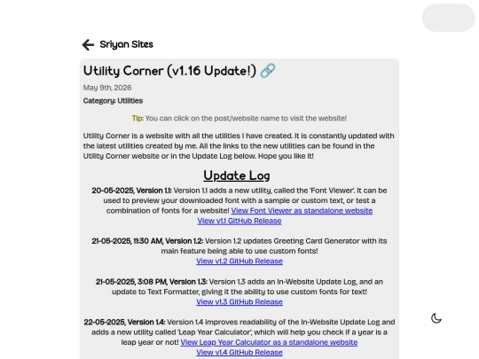 posts/utility-corner screenshot