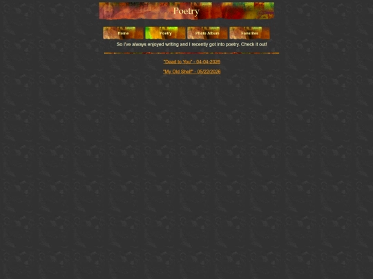 poetry screenshot