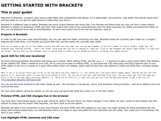 brackets screenshot