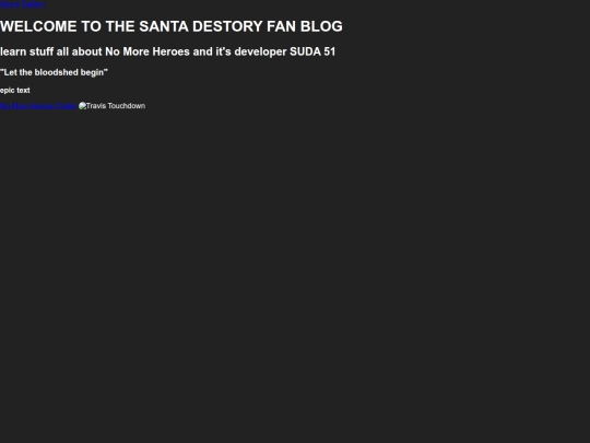SANTA DESTROY BLOG screenshot