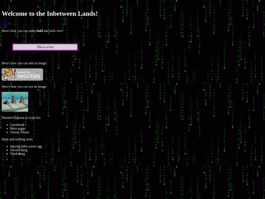 testpage screenshot