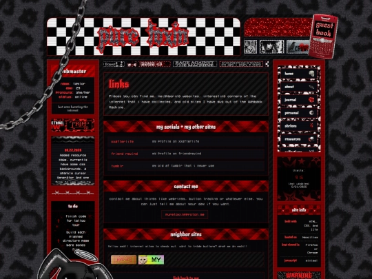 links screenshot