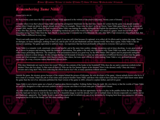 notes/yume_nikki screenshot