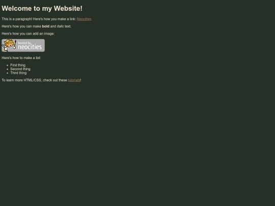 links screenshot