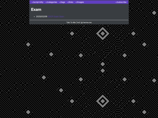 tags/exam screenshot