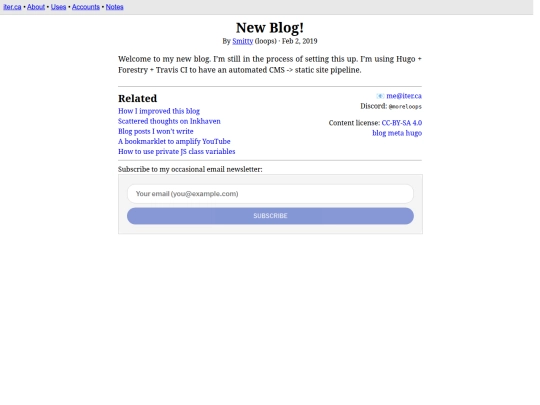 post/new-blog screenshot