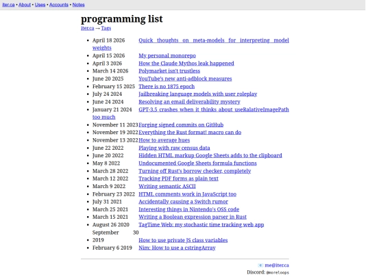 tags/programming screenshot