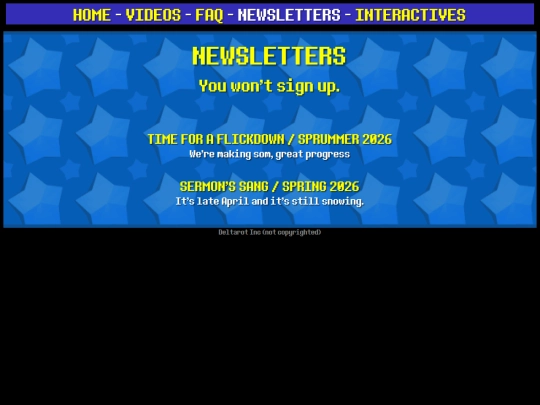 newsletter/archive screenshot