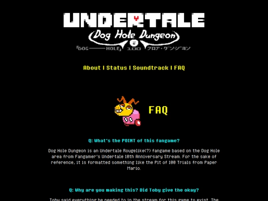 FAQ screenshot