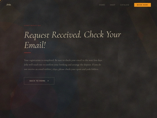 confirmation screenshot