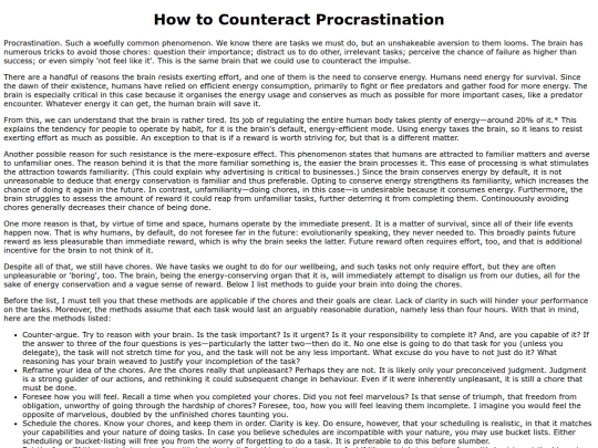 procrastination screenshot