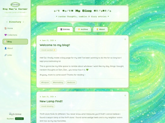 Blog/Blog screenshot