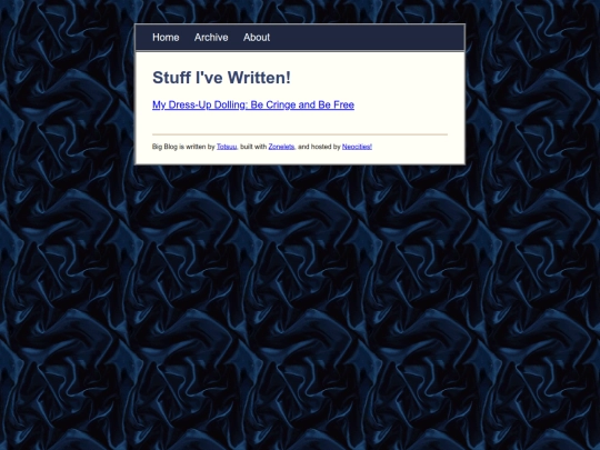 archive screenshot