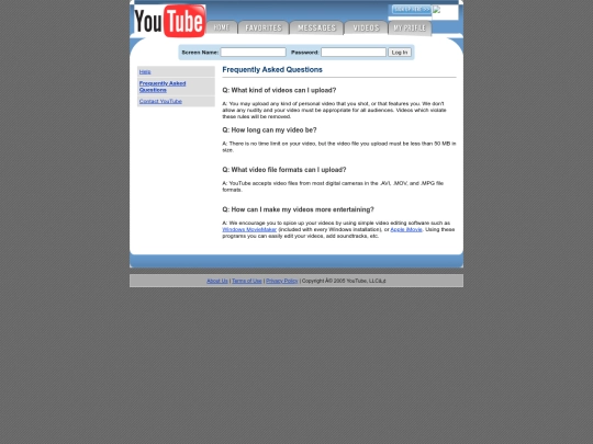 help_faq screenshot