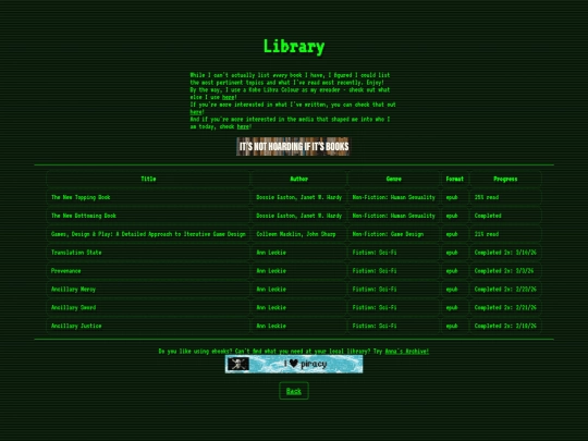 library screenshot