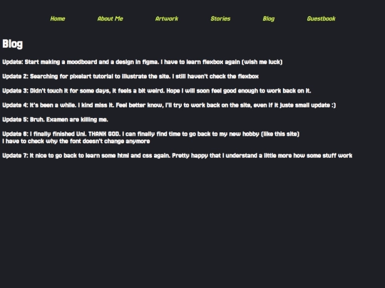 blog screenshot
