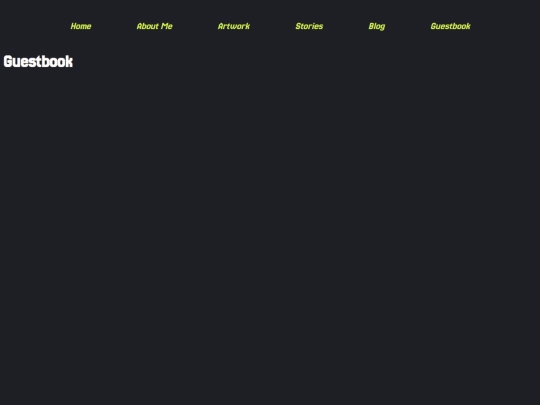 guestbook screenshot