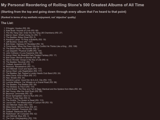 albums screenshot