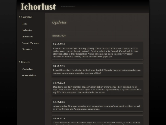 updates screenshot