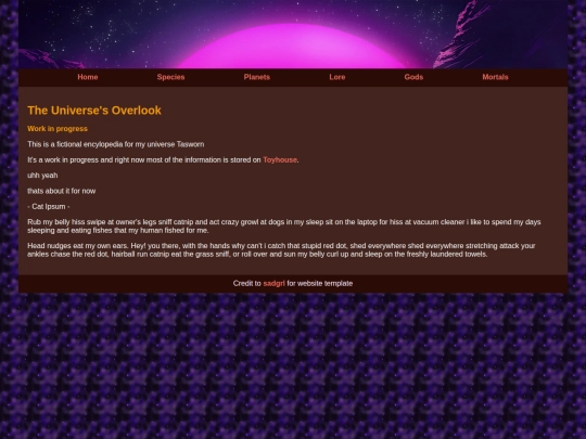 lore screenshot