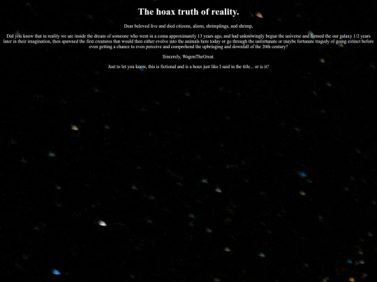 TheHoaxTruthOfReality screenshot