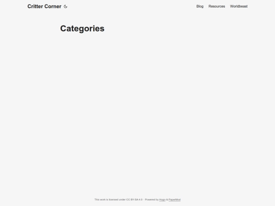 categories screenshot