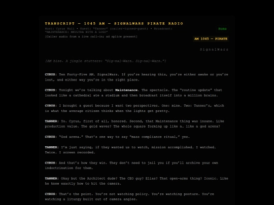 blackoutlog/1045-MAINTENANCE-04 screenshot