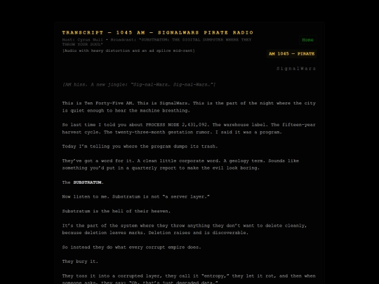 blackoutlog/1045-SUBSTRATUM-03 screenshot