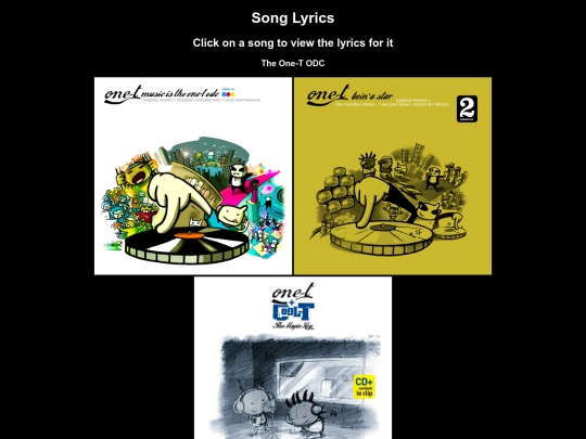 lyrics screenshot