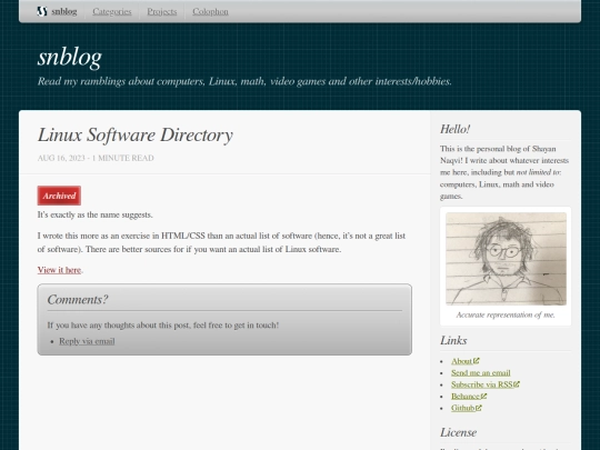 projects/004-linux-software-directory screenshot