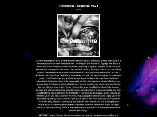 sp-404/posts/Threatnique-ClippingsVol.1 screenshot