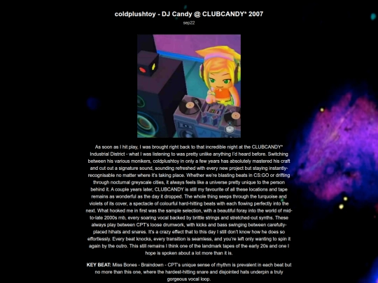sp-404/posts/coldplushtoy-DJCandyCLUBCANDY2007 screenshot